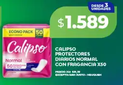 Supermayorista Vital Calipso protectores diarios normal con fragancia oferta