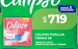 Supermayorista Vital Calipso toallas tanga x8 oferta