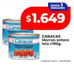 Supermayorista Vital Caracas morron entero oferta