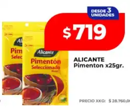 Supermayorista Vital Alicante pimenton seleccionado oferta