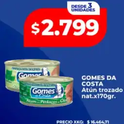 Supermayorista Vital Gomes da costa atún trozado nat. oferta