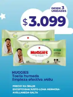 Supermayorista Vital Huggies toalla humeda oferta