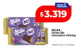 Supermayorista Vital Milka oblea bis chocolate oferta
