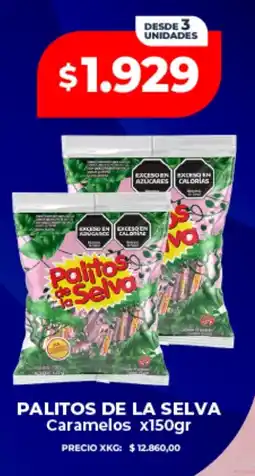 Supermayorista Vital Palitos de la selva Caramelos oferta