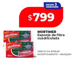 Supermayorista Vital Mortimer esponja de fibra cuadriculada oferta