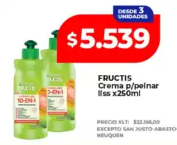 Supermayorista Vital Fructis crema p/peinar liss oferta