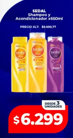 Supermayorista Vital Sedal shampoo y acondicionador oferta