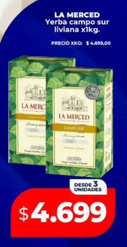 Supermayorista Vital La merced yerba campo sur liviana oferta