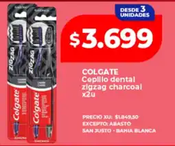 Supermayorista Vital Colgate cepillo dental zigzag charcoal oferta