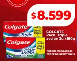 Supermayorista Vital Colgate pack triple accion oferta