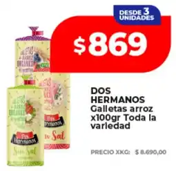 Supermayorista Vital Dos hermanos galletas arroz toda la variedad oferta
