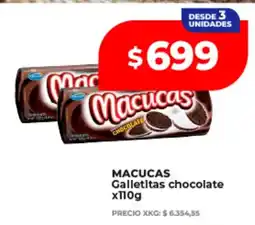 Supermayorista Vital Macucas galletitas chocolate oferta
