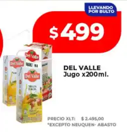 Supermayorista Vital Del valle jugo oferta