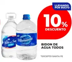 Supermayorista Vital Villamanaos bidon de agua todos oferta