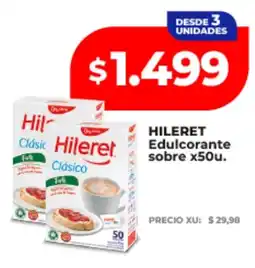 Supermayorista Vital Hileret edulcorante sobre oferta