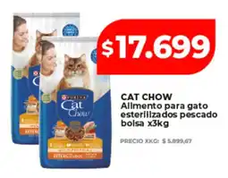 Supermayorista Vital Cat Chow Alimento para gato esterilizados pescado oferta
