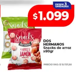 Supermayorista Vital Dos hermanos snacks de arroz jamon oferta