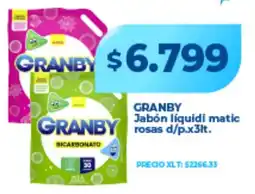 Supermayorista Vital Granby jabón líquido matic rosas oferta