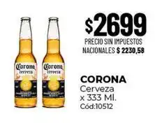 Diarco Corona - cerveza x 333 ml. cód:10512 oferta