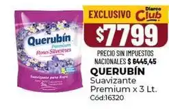 Diarco Querubin - suavizante premium x 3 lt. cód:16320 oferta