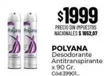 Diarco Polyana - desodorante antitranspirante x 90 gr. cód:39901 oferta