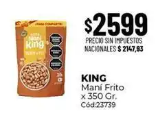 Diarco King - maní frito x 350 gr. cód:23739 oferta