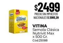 Diarco Vitina - semola clásica nutrivit max x 500 gr. cód:25088 oferta