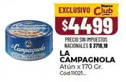 Diarco La campagnola - atún natural oferta