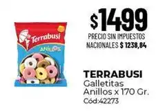 Diarco Terrabusi - galletitas anillos x 170 gr. cód:42273 oferta