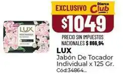 Diarco Lux - jabón de tocador individual x 125 gr. cód:34864 oferta
