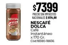 Diarco Nescafé - nescafé dolca café instantáneo x 170 gr. cód:18380-18836 oferta