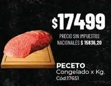 Diarco Peceto congelado x kg. cód:17651 oferta