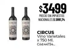 Diarco Circus - vino varietales x 750 ml oferta