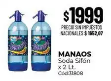 Diarco Manaos - soda sifón x 2 lt. cód:31808 oferta