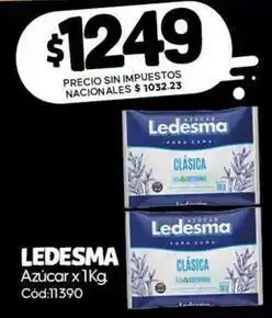 Diarco Ledesma - azúcar clásica x 1kg cód:11390 oferta