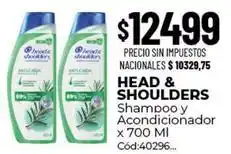 Diarco Head & shoulders - shampoo y acondicionador x 700 mi cód:40296 oferta