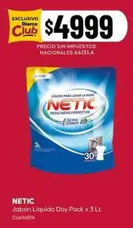 Diarco Netic - jabón líquido doy pack x 3 lt oferta