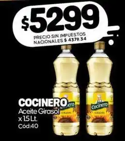 Cocinero - aceite girasol