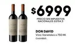 Diarco Don david - don david vino varietales x 750 ml. cod:44865 oferta
