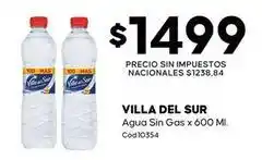 Diarco Villa del sur - agua sin gas x 600 ml oferta