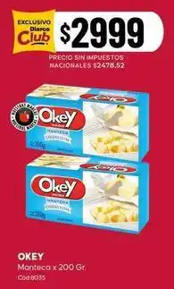 Diarco Okey - manteca oferta