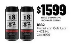 Diarco 1882 - fernet con cola lata x 473 ml. cód:9926 oferta