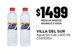 Diarco Villa del sur - agua sin gas x 600 mi. cód:10354 oferta