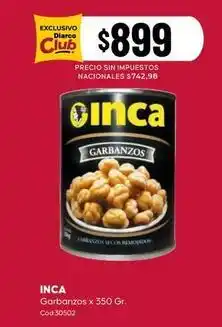 Diarco Inca - garbanzos x 350 gr oferta
