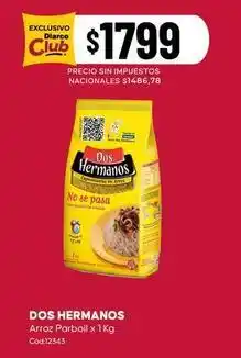 Diarco Dos hermanos - arroz parboil oferta
