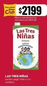 Diarco Las tres niñas - leche larga vida oferta