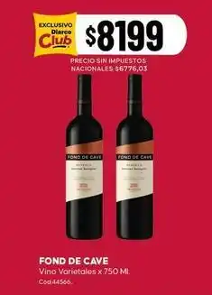 Diarco Fond de cave - vino varietales oferta