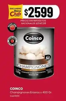 Diarco Coinco - champignones enteros oferta