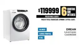 Diarco Drean - lavavajillas carga frontal 8 kg oferta