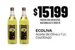 Diarco Ecoliva - aceite de oliva x 1 lt. cód:30420 oferta